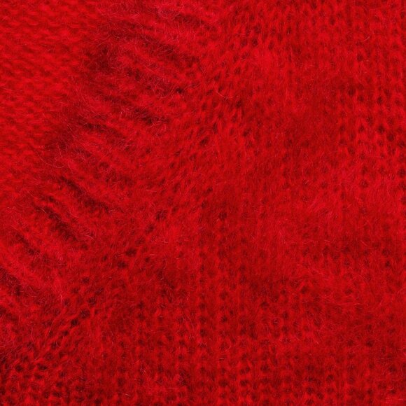 GUCCI MENS SWEATER RED MOHAIR KNIT WOOL V-NECKLINE TOP sz M / MEDIUM - Picture 5 of 16